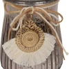 Windlicht gold Glas