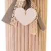Windlicht natur Bambus H/D: ca. 46x15 cm