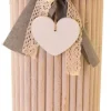 Windlicht natur Bambus H/D: ca. 58x15 cm