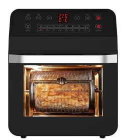 WKM Heißluftfritteuse DAF-1601.12LB schwarz Edelstahl B/H/L: ca. 36x42x40,8 cm ca. 12 l
