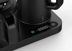 WKM 2 in 1 Kaffeemaschine und Wasserkocher KWK-1600 schwarz Kunststoff Glas