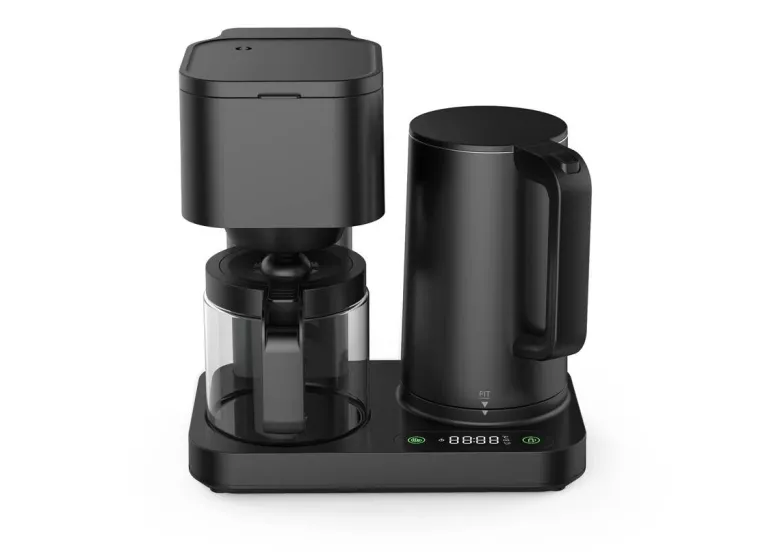 WKM 2 in 1 Kaffeemaschine und Wasserkocher KWK-1600 schwarz Kunststoff Glas