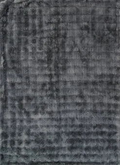 Wohndecke anthrazit Polyester B/L: ca. 140x200 cm