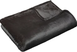 Wohndecke Cashmere touch schwarz Polyester B/L: ca. 140x180 cm