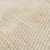 Wohndecke Flanell beige Polyester B/L: ca. 220x240 cm