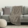 Wohndecke Flanell braun Polyester B/L: ca. 150x200 cm