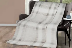 Wohndecke natur Polyester B/L: ca. 150x200 cm