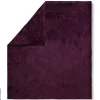 Wohndecke Polysamt bordeaux Polyester B/L: ca. 160x180 cm