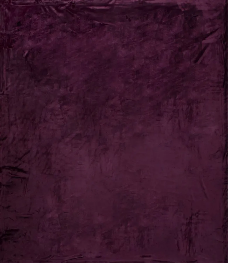 Wohndecke Polysamt bordeaux Polyester B/L: ca. 160x180 cm