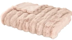 Wohndecke rosa Polyester B/L: ca. 140x200 cm
