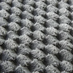 Wohndecke Wabe anthrazit Polyester B/L: ca. 150x200 cm
