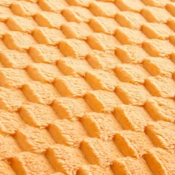 Wohndecke Wabe orange Polyester B/L: ca. 150x200 cm