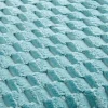 Wohndecke Wabe petrol Polyester B/L: ca. 150x200 cm