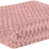 Wohndecke Wabe rosa Polyester B/L: ca. 150x200 cm