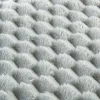 Wohndecke Wabe silber Polyester B/L: ca. 150x200 cm