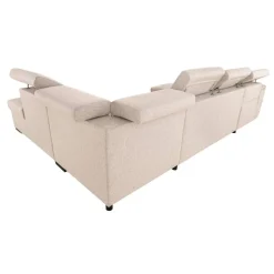 Wohnlandschaft beige Webstoff B/H/T: ca. 326x94x216 cm