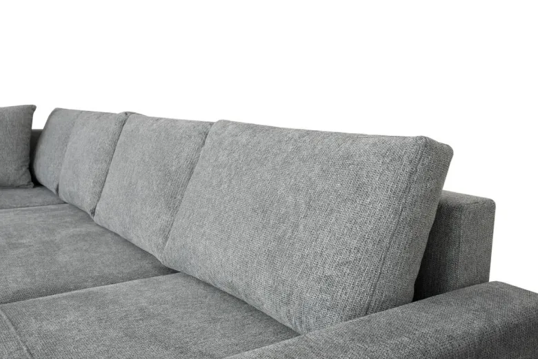Wohnlandschaft grau Microfaser B/H/T: ca. 312x90x169 cm