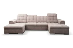 Wohnlandschaft Nadja stone Microfaser B/H/T: ca. 330x105x174 cm
