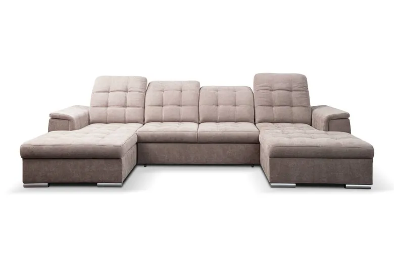 Wohnlandschaft Nadja stone Microfaser B/H/T: ca. 330x105x174 cm