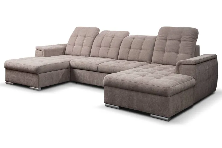 Wohnlandschaft Nadja stone Microfaser B/H/T: ca. 330x105x174 cm