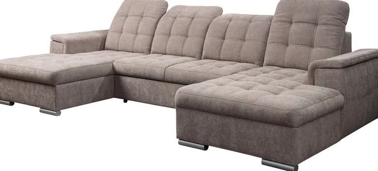 Wohnlandschaft Nadja stone Microfaser B/H/T: ca. 330x105x174 cm