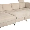 Wohnlandschaft Sara U beige Microfaser B/H/T: ca. 333x87x189 cm