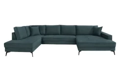 Wohnlandschaft Zero azur Microfaser B/H/T: ca. 362x86x195 cm