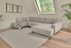 Wohnlandschaft Zero stone Microfaser B/H/T: ca. 362x86x195 cm