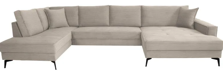 Wohnlandschaft Zero stone Microfaser B/H/T: ca. 362x86x195 cm