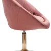Wohnling Sessel rosa gold Samt Eisen B/H/T: ca. 67x80x62 cm