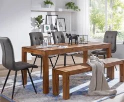 Wohnling Sitzbank natur Echtholz B/H/T: ca. 160x45x35 cm