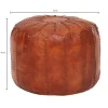 Wohnling Sitzhocker braun Leder B/H/T: ca. 52x42x52 cm