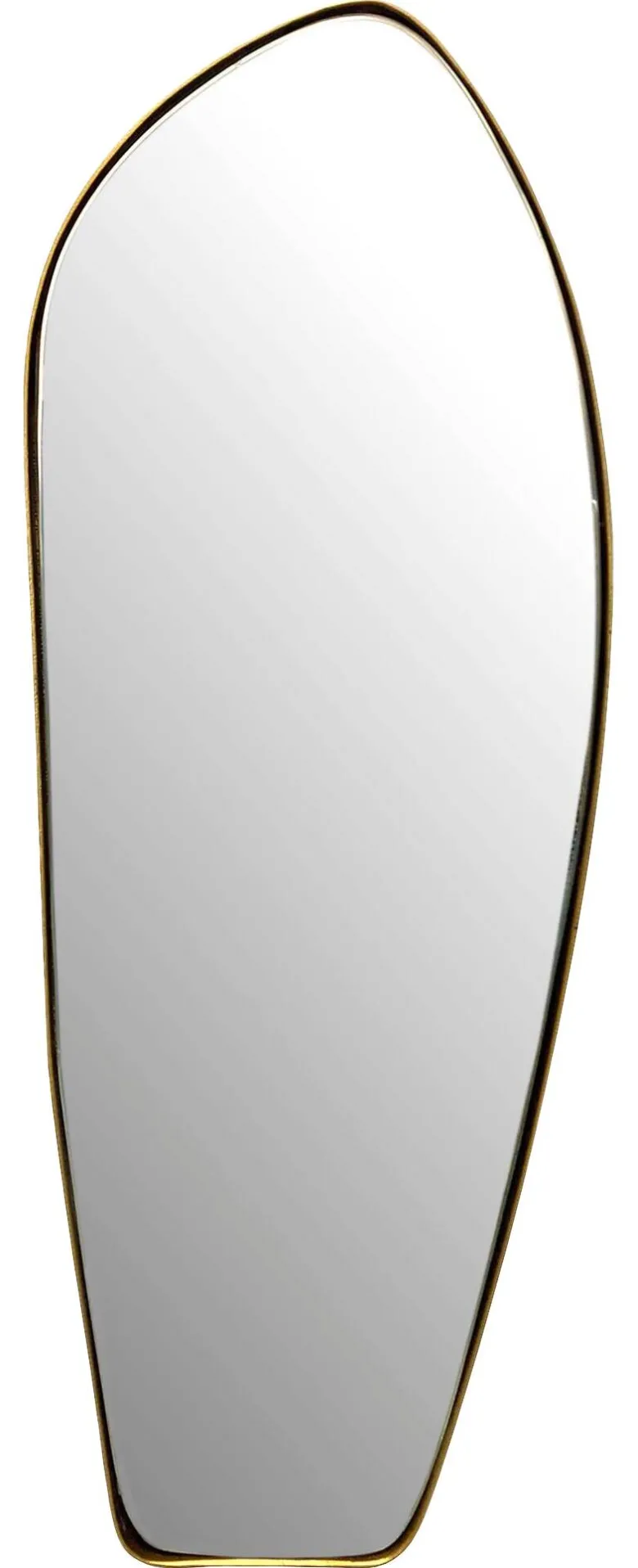Wohnling Wandspiegel gold Metall B/H/T: ca. 33x90x2,5 cm
