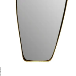 Wohnling Wandspiegel gold Metall B/H/T: ca. 33x90x2,5 cm