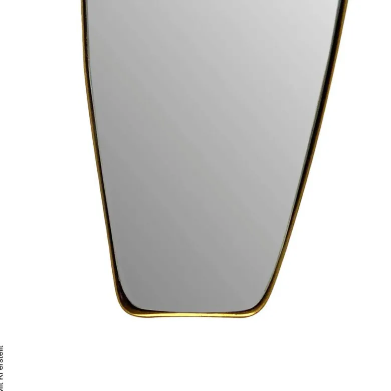 Wohnling Wandspiegel gold Metall B/H/T: ca. 33x90x2,5 cm