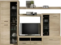 Wohnwand CanCan Eiche Sonoma Nachbildung B/H/T: ca. 285x195x40 cm