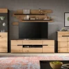 Wohnwand Canu basaltgrau Nachbildung Artisan Oak Nachbildung B/H/T: ca. 375x190x44 cm