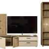 Wohnwand Gatwick Eiche Artisan Nachbildung creme B/H/T: ca. 250x180x38 cm