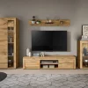 Wohnwand Jam Eiche Wotan Nachbildung B/H/T: ca. 310x169x35 cm