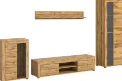 Wohnwand Jam Eiche Wotan Nachbildung B/H/T: ca. 310x169x35 cm
