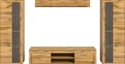 Wohnwand Jam Eiche Wotan Nachbildung B/H/T: ca. 310x159x35 cm