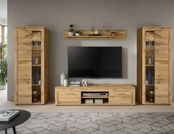 Wohnwand Jam Eiche Wotan Nachbildung B/H/T: ca. 310x159x35 cm