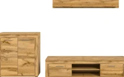 Wohnwand Jam Eiche Wotan Nachbildung B/H/T: ca. 255x159x35 cm