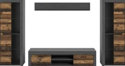 Wohnwand Jam Matera Nachbildung Old Wood Nachbildung B/H/T: ca. 159x310x35 cm
