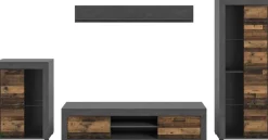 Wohnwand Jam Matera Nachbildung Old Wood Nachbildung B/H/T: ca. 169x310x35 cm
