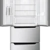 Wolkenstein Kühl-/Gefrierkombination FD351.4A++ Inox B/H/T: ca. 64x186x69 cm