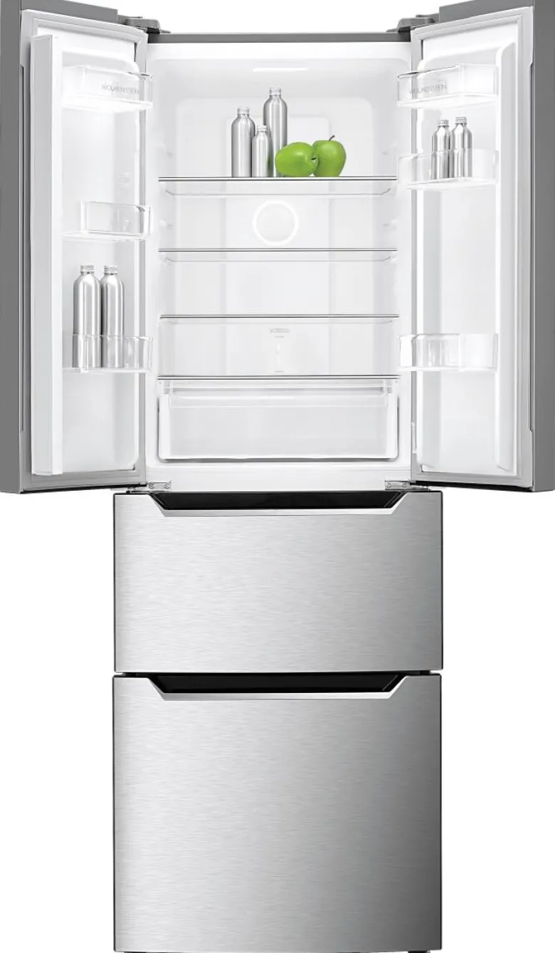 Wolkenstein Kühl-/Gefrierkombination FD351.4A++ Inox B/H/T: ca. 64x186x69 cm