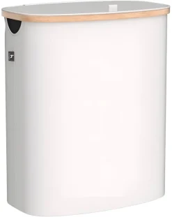 Wäschekorb beige Kunststoff B/H/L: ca. 36,5x67x61 cm