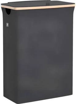 Wäschekorb dunkelgrau Kunststoff B/H/L: ca. 36,5x67x61 cm
