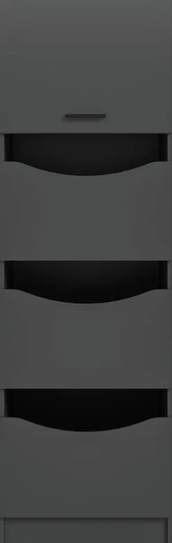 Wäscheschrank Free anthrazit B/H/T: ca. 60x196x68 cm